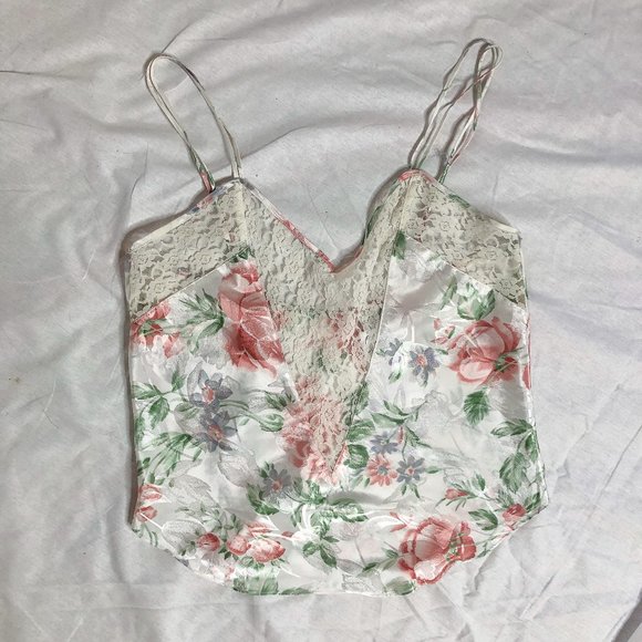 Vintage Lace Floral Lingerie Cami - Picture 10 of 11